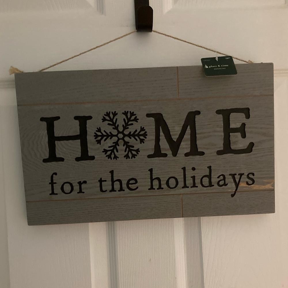 Home for the Holidays Sign